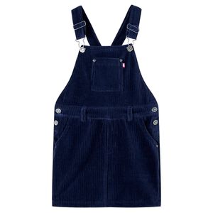 vidaXL Vestido infantil pana azul marino 92