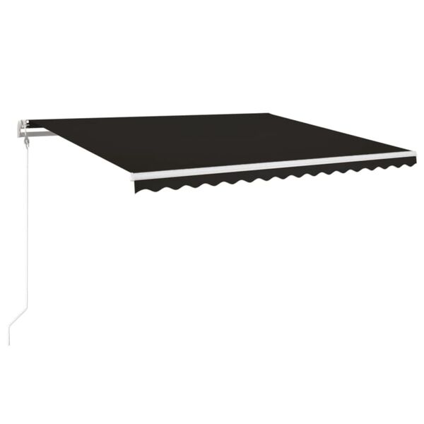 vidaXL Toldo retr&aacute;ctil autom&aacute;tico gris antracita 450x350 cm