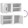 vidaXL Muebles para TV 2 uds madera contrachapada blanco 80x31,5x36 cm