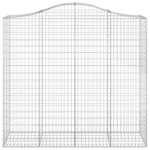 vidaXL Cestas de gaviones 7 uds forma de arco hierro 200x50x180/200 cm