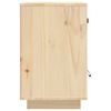 vidaXL Mesita de noche madera maciza de pino 40x34x55 cm