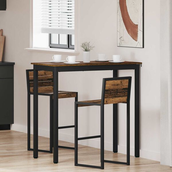 vidaXL Mesas de comedor Madera de ingenier&iacute;a