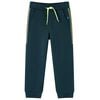 vidaXL Pantalones de ch&aacute;ndal infantiles con cord&oacute;n verde musgo 92
