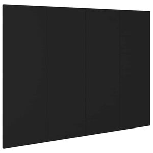 vidaXL Cabecero de cama madera contrachapada negro 120x1,5x80 cm