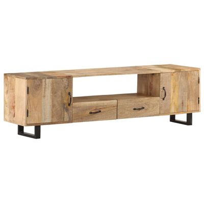 vidaXL Mueble para la TV de madera maciza de mango 160x30x45 cm