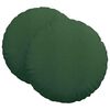 vidaXL Cojines para asiento 2 pcs Verde oscuro Ø 80 cm Tela de pana