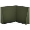 vidaXL Muro de Contenci&oacute;n 50 x 50 x 30 cm Acero Verde oliva