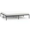 vidaXL Estructura de cama de metal negro 180x200 cm