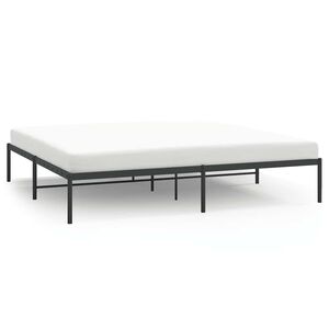 vidaXL Estructura de cama de metal negro 180x200 cm