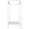 vidaXL Cama con dosel sin colch&oacute;n madera maciza blanco 90x200 cm