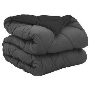 vidaXL Edred&oacute;n de Todo el A&ntilde;o Negro y Antracita 200 x 140 cm