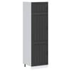 vidaXL Mueble de cocina Lucca de madera contrachapada negro