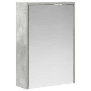vidaXL Armario con espejo de ba&ntilde;o Gris Concreto 43 x 16 x 62.5 cm