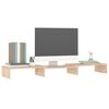 vidaXL Soporte para monitor madera maciza de pino 80x24x10,5 cm
