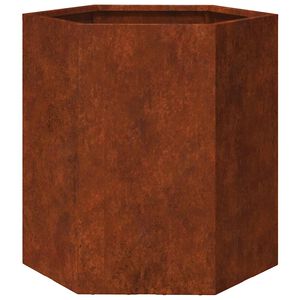 vidaXL Jardinera de acero corten oxidado 40x40x45 cm