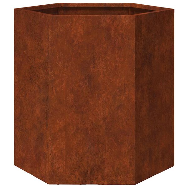vidaXL Jardinera de acero corten oxidado 40x40x45 cm