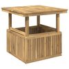 vidaXL Mesa de caf&eacute; de jard&iacute;n de madera de acacia altura ajustable