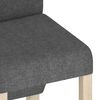 vidaXL Sillas de comedor 2 unidades tela gris oscuro