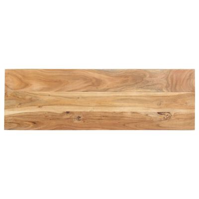vidaXL Mesa consola de madera maciza de acacia 110x35x75 cm