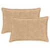 vidaXL Funda de almohada 2 uds. HOUTEN Crema 50 x 70 cm