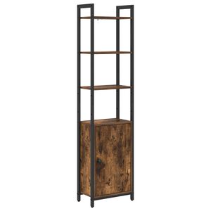 vidaXL Estanter&iacute;a para libros 6 niveles 40 x 24 x 161 cm Roble ahumado