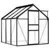 vidaXL Invernadero de aluminio gris antracita 3,61 m&sup2;