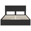 vidaXL Cama con almacenamiento Negro 140 x 190 cm Madera de ingenier&iacute;a