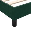 vidaXL Estructura cama sin colch&oacute;n terciopelo verde oscuro 200x210cm