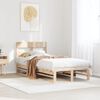 vidaXL Estructura de cama sin colch&oacute;n madera maciza de pino 90x200 cm