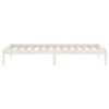 vidaXL Estructura de cama sin colch&oacute;n madera maciza blanco 90x200 cm