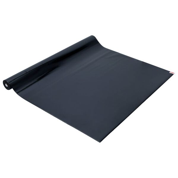 vidaXL L&aacute;mina de ventana esmerilada est&aacute;tica PVC negro 45x500 cm