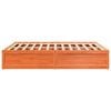 vidaXL Cama sin colchón madera maciza de pino marrón cera 180x200 cm