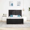 vidaXL Cama tipo Box Spring con cabecera Negro 140 x 190 cm Terciopelo