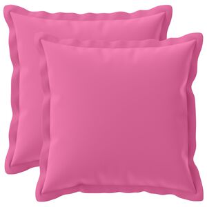 vidaXL Funda de almohada 2 uds. HOUTEN Rosa 30 x 30 cm Poli&eacute;ster