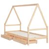 vidaXL Estructura de cama para niños con cajones madera pino 90x200 cm