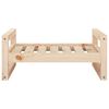 vidaXL Cama para perros madera maciza de pino 65,5x50,5x28 cm