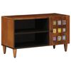 vidaXL Mueble de TV Nogal 80 x 33 x 46 cm Madera de mango maciza