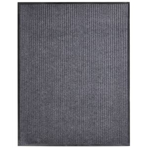 vidaXL Felpudo gris 117x220 cm PVC