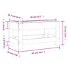 vidaXL Taburete de jard&iacute;n madera maciza de abeto Douglas 62x30x32 cm