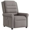 vidaXL Sill&oacute;n reclinable de tela gris taupe