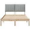 vidaXL Estructura de cama Marr&oacute;n 120 x 190 cm Madera de pino macizo