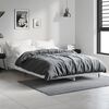vidaXL Estructura de cama madera de ingeniería gris hormigón 120x190cm