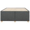 vidaXL Estructura de cama sin colch&oacute;n tela gris oscuro 120x200 cm
