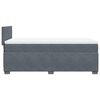 vidaXL Cama box spring con colch&oacute;n terciopelo gris oscuro 80x200 cm
