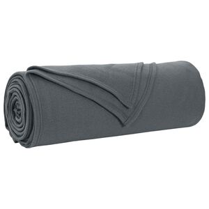 vidaXL Manta Gris oscuro 350 x 270 cm 1.3 kg Lana