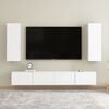 vidaXL Mueble para TV madera contrachapada blanco 30,5x30x90 cm