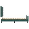 vidaXL Cama tipo Box Spring Verde oscuro 90 x 190 cm Terciopelo