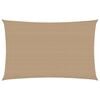 vidaXL Toldo de vela HDPE gris taupe 160 g/m&sup2; 3x5 m
