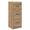 vidaXL Cajonera Roble Artesanal 33 x 34,5 x 87 cm Madera de Ingenier&iacute;a