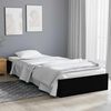 vidaXL Estructura de cama sin colch&oacute;n madera maciza negro 75x190 cm